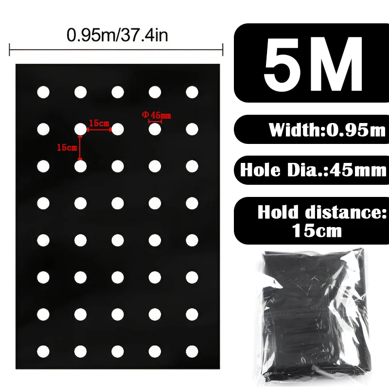 

Tewango перфорированная черная пленка для теплиц 5~30 м