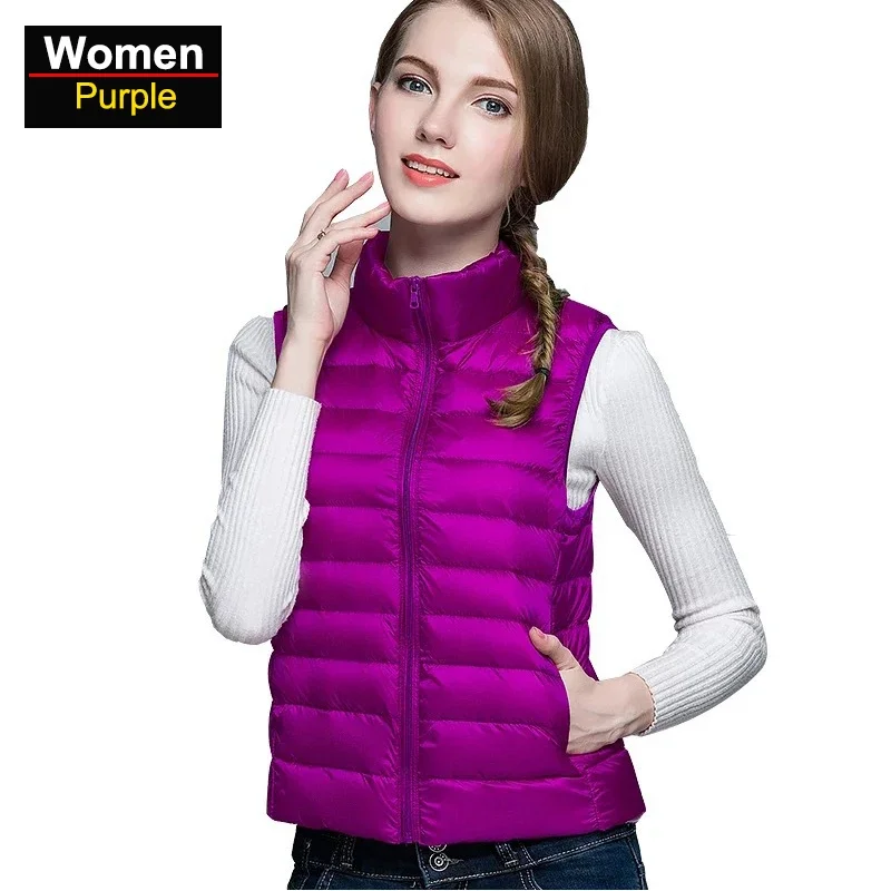 Водонепроницаемый Женский ультратонкий пуховой жилет для походов кемпинга
