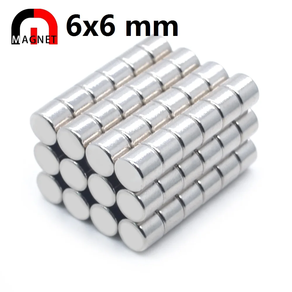Маленькие Круглые неодимовые магниты 2 шт.-10000 шт. 6x6 мм, неодимовый .