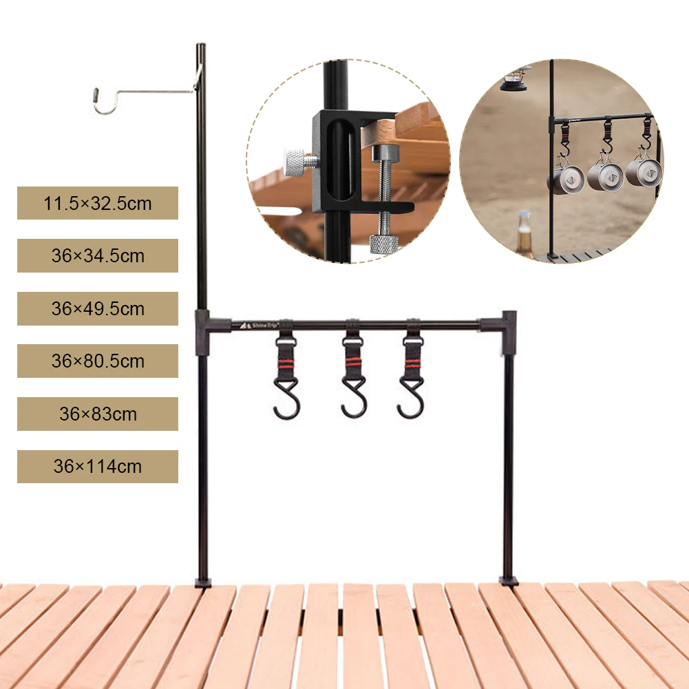 

Camping Ultralight Hanging Rack Storage Camping Cookware Hanging Rack Shelf Outdoor Picnic BBQ Tableware Rack Accessory