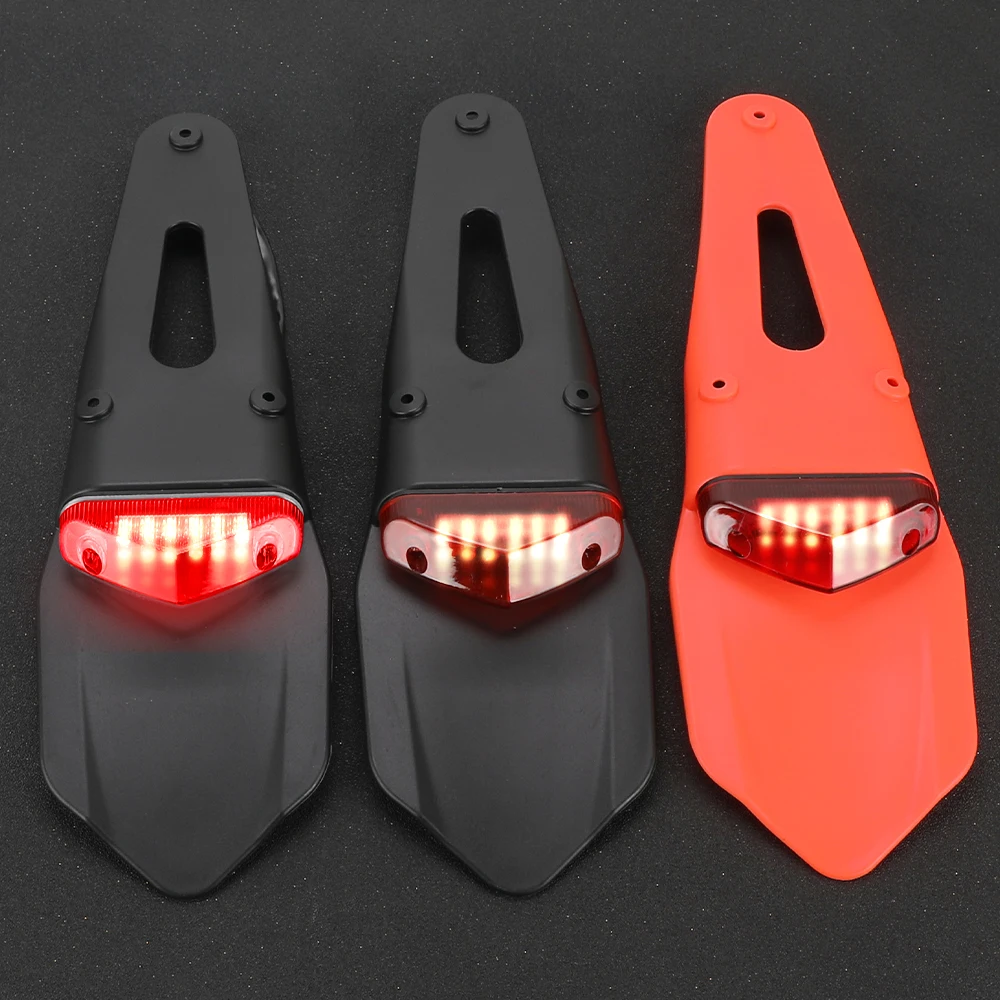 Заднее крыло мотоцикла с 12 В светодиодным задним фонарем Тормозная лампа