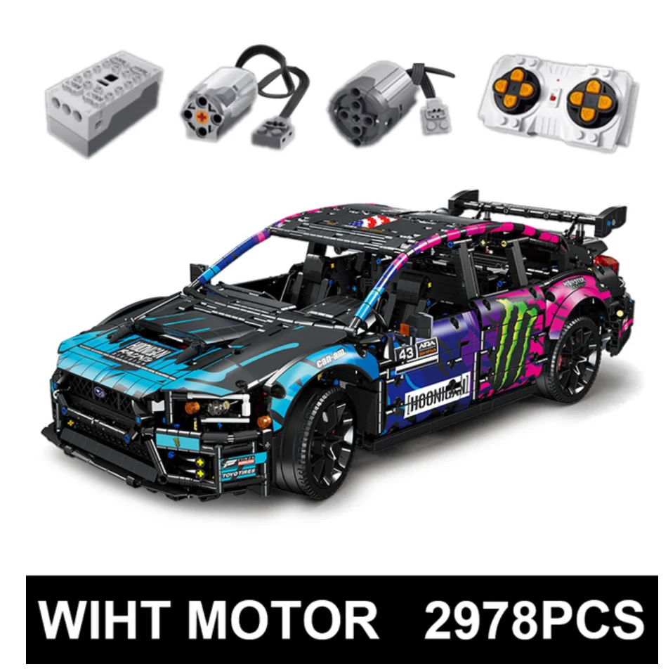 

JIESTAR 57010 Technical Super Car WRX STI Compatible MOC-79953 Building Blocks Bricks Puzzle Toy For Boy Adult Birthday Gifts