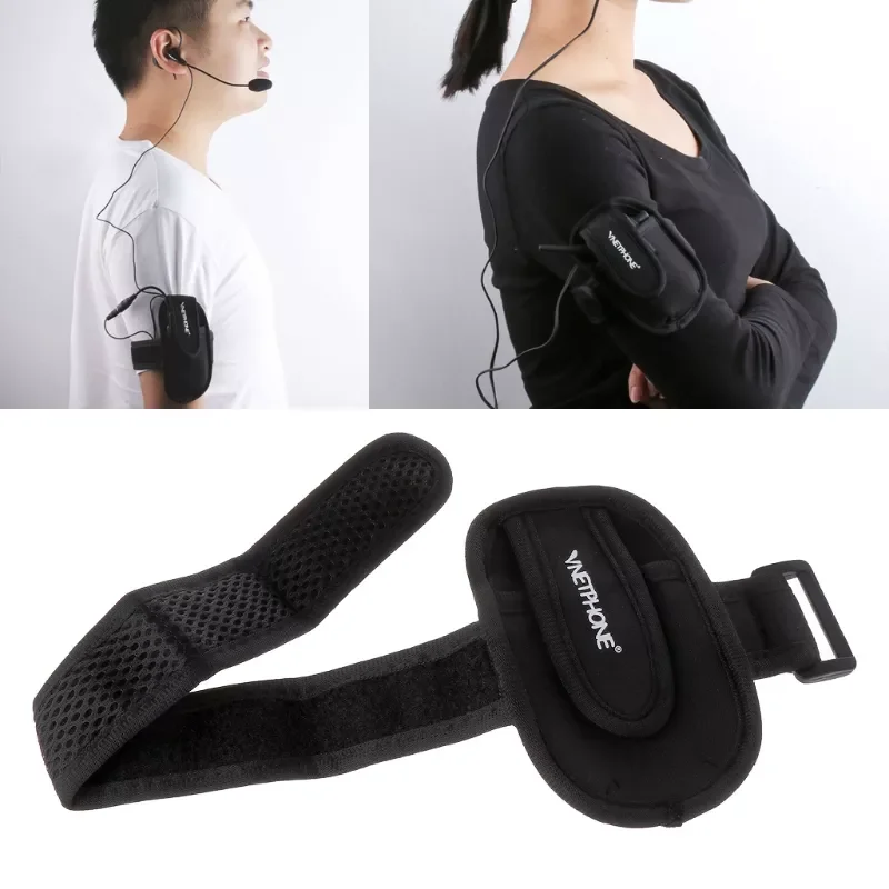 

Referee Interphone Armband Bag Headset Armlet Headset Rider Portable Bag Case