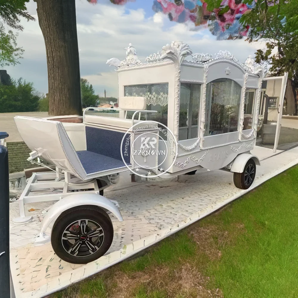 Modern And Elegant Horse-Drawn Hearse Customized Electric With High Quality Low Price Funeral Carriage Equipment