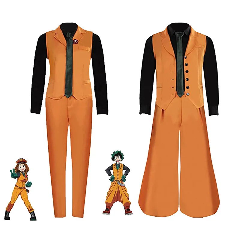 

Anime My Hero Academia Midoriya Izuku Cosplay Costume School StudentUniform Shirt Pants Outfit Girls Halloween Party Costumes
