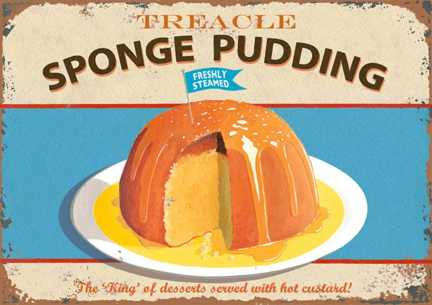 

Металлический Ретро-постер для бара и паба Treacle 8x12