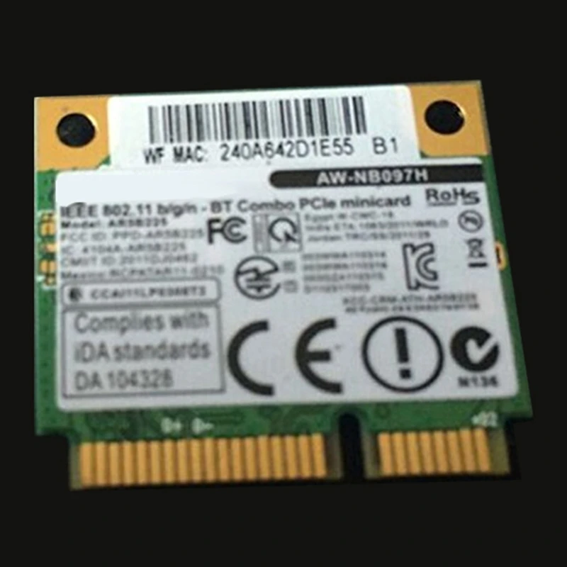 5X SSEA Новинка для Azurewave AW-NB097H AW-NB100H AR3012 AR5B225 Half Mini PCI-E Wifi BT4.0 Wlan Беспроводная карта