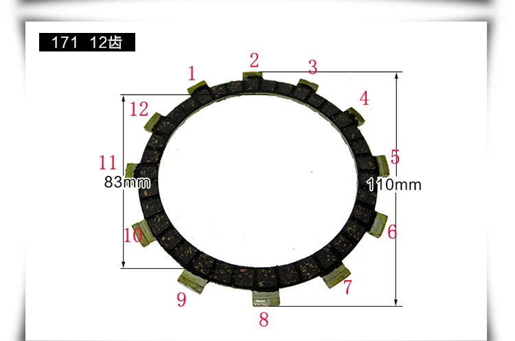 178F 186F air-cooled diesel Tiller Accessories 105 135 171 model clutch plate Clutch disc | Generator Parts &amp