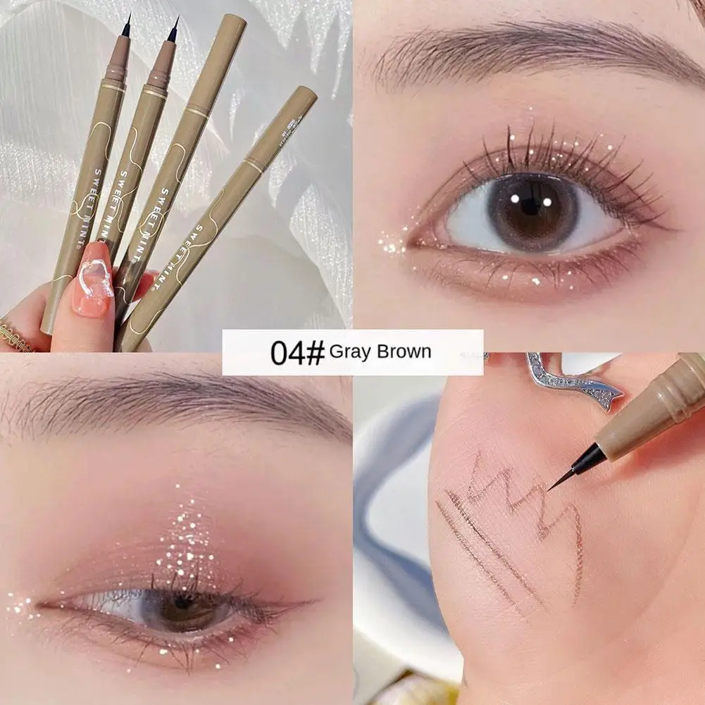 

Ultra-fine Liquid Lying Silkworm Eyelash Pen Matte Brown Gray Eyeliner Highlighter Pencil Smooth Lasting Eye Shadow Stick Makeup