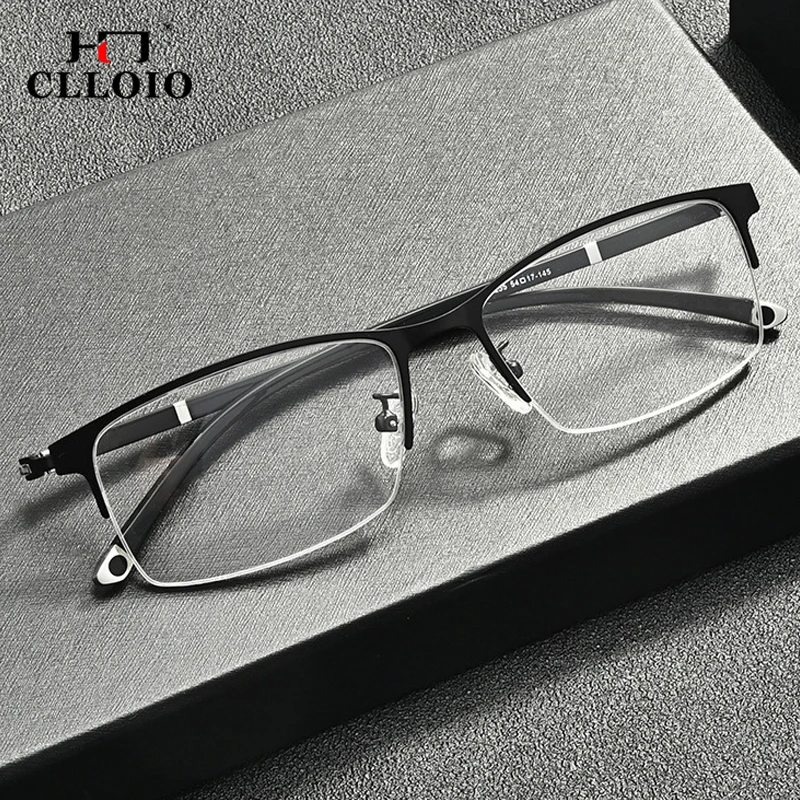 CLLOIO Photochromic Progressive Multifocal Reading Glasses Anti Blue Light Blocking Men Women Myopia Prescription Eyewear Frames