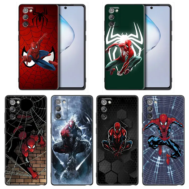 

Marvel Spider Man Heros Fundas Case for Samsung A7 A52 A53 A71 A72 A73 A91 M22 M30s M31s M33 M62 M52 F23 F41 F42 5G 4G Case Capa