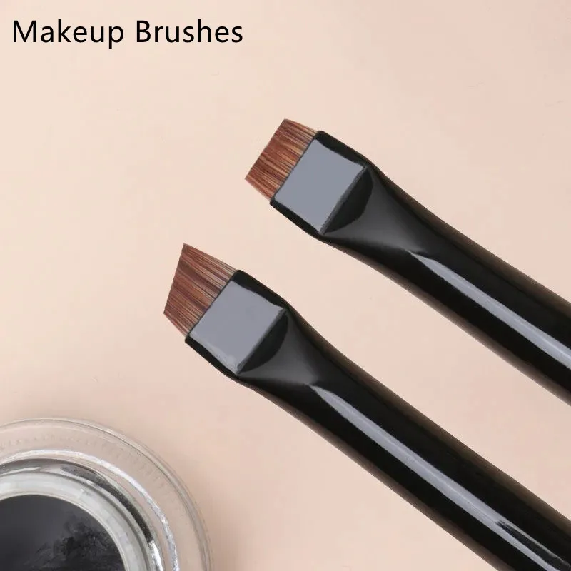 

1/2pcs Blade Makeup Brushes Angled Thin Eyebrow Brush Flat Fine Eyeliner Brush Professional Liner Brow Beauty Make Up Tools New