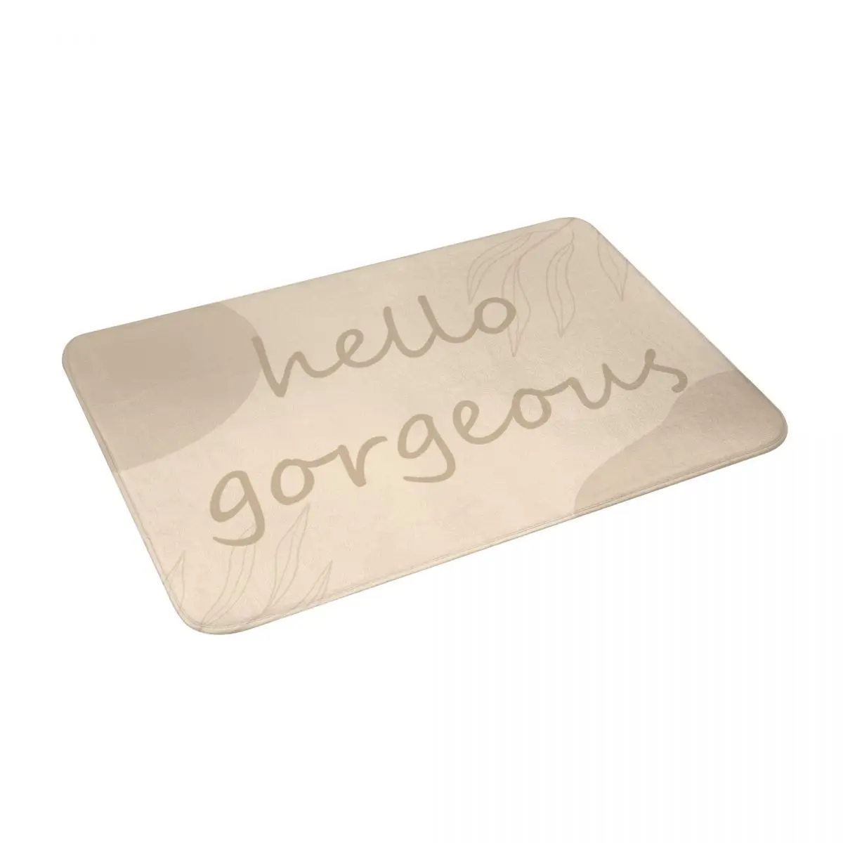 

Hello Gorgeous Bath Door Floor Mat Anti-slip Rug Carpet Entrance Living Room Home Kitchen Water Oil Proof Doormat Bathroom