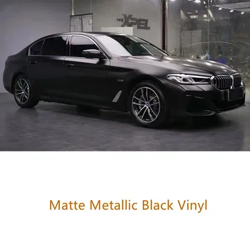 Highest Quality Matte Metal Black Vinyl Wrap Film Car Motorcycle Wrap Bubble Free Easy to Install 5m/10m/18m