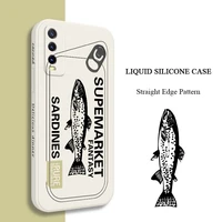 canned fish phone case for vivo y20 y20i y20s y12s y30 y33s y12 y15 y17 y19 y21 s1 pro y91 y93 y95 silicone cover