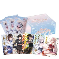 new goddess story cherry blossom kiss collection cards animation characters table board toys kid gift card toy