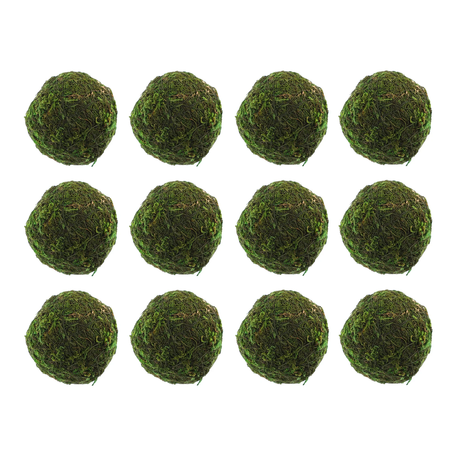 

12Pcs Decorative Moss Decors Household Moss Adornments Garden Moss Ornaments