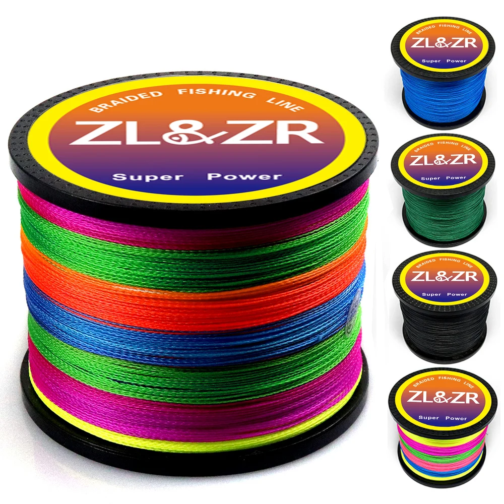 

ZL&ZR Floating Wire Saltwater Freshwater 4x Braided Fishing Line 100M 300M 500M 1000M PE Multifilament Carp Sea Accessories