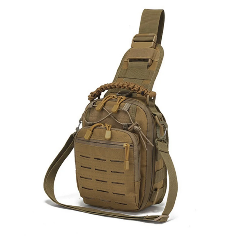 

Camping Hiking Molle Pouch Sport Bag Pack Wear-resistant Waterproof Outdoor Climbing Fishing Bag Chest Sling Bag