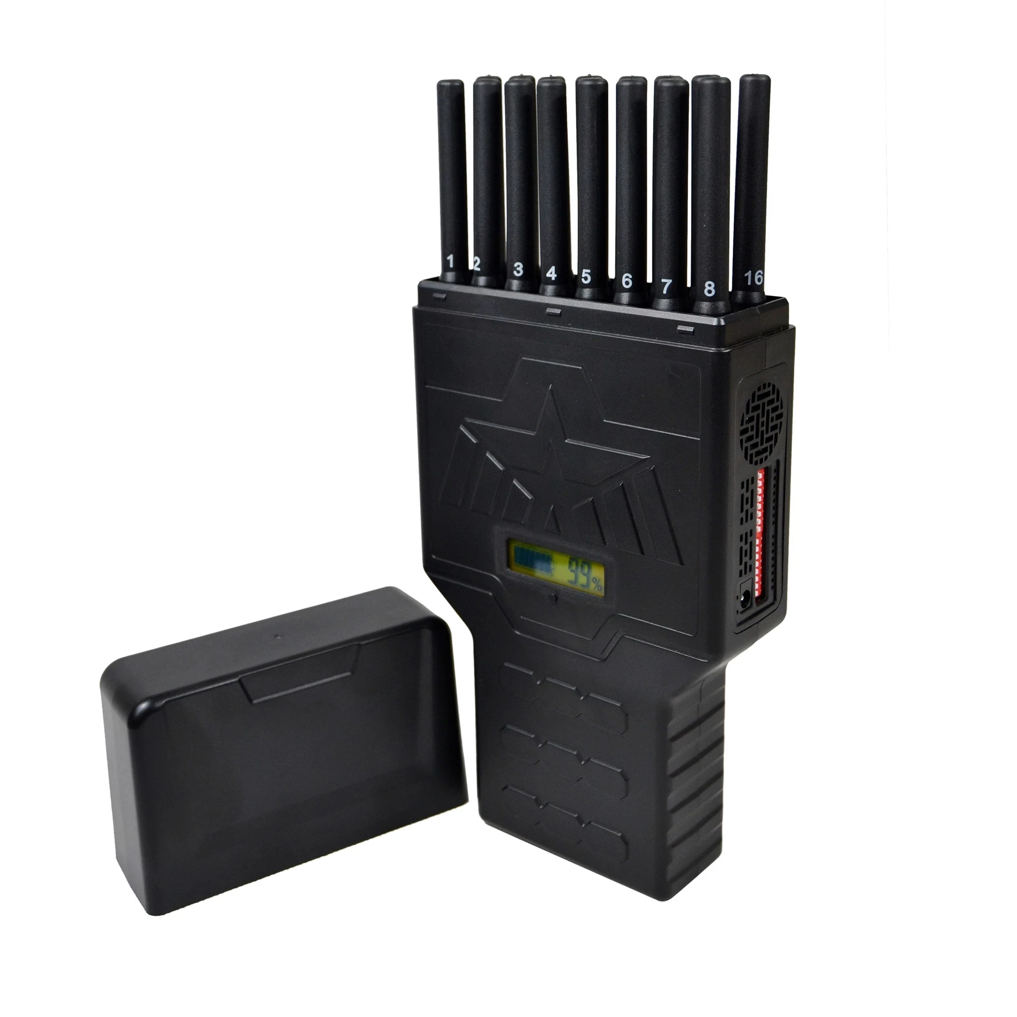 Enlarge 16 Handheld Full Bands Mobile Phone detector for GPS 5G/4G/3G/2G Walkie-Talkie LOJACK Bug Camera