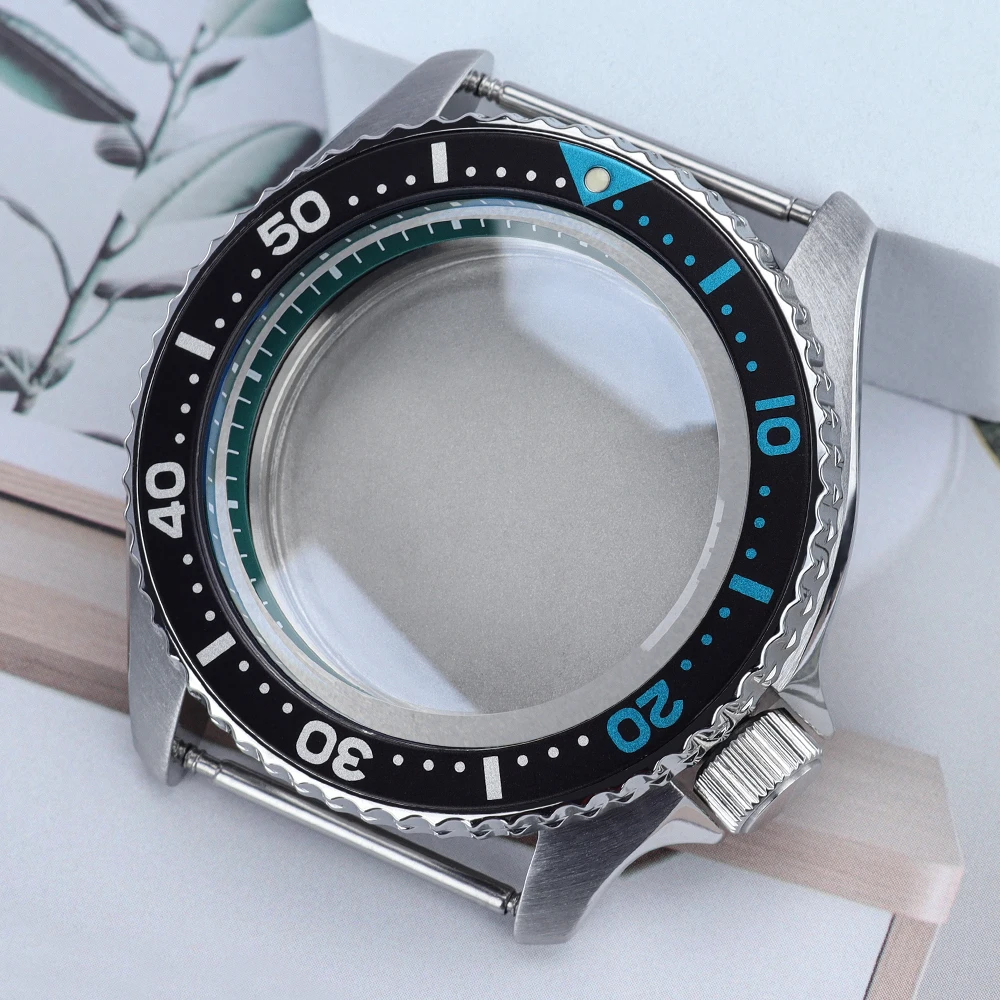 Фото Корпус часов 20bar at 3.8 SKX 42.5mm с сапфировым стеклом и кольцом-разделителем для модификации Skx007 Seiko NH35 NH36 NH38 NH34 с автоматическим механизмом и циферблатом 28.5mm. №1