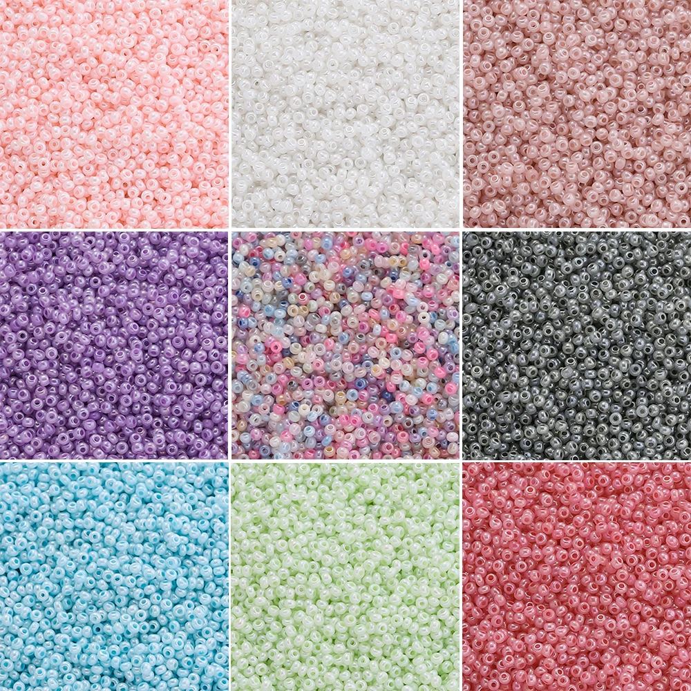1000 шт. 2 мм скляний бісер Барвисті розпірні намистини для рукоділля своїми руками Намисто Браслет Сережки Аксесуари для виготовлення ювелірних виробів