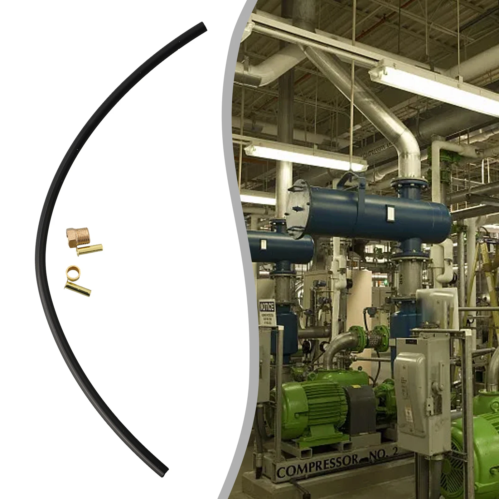 Безмасляный воздушный компрессор нейлоновый шланг медные аксессуары удобная