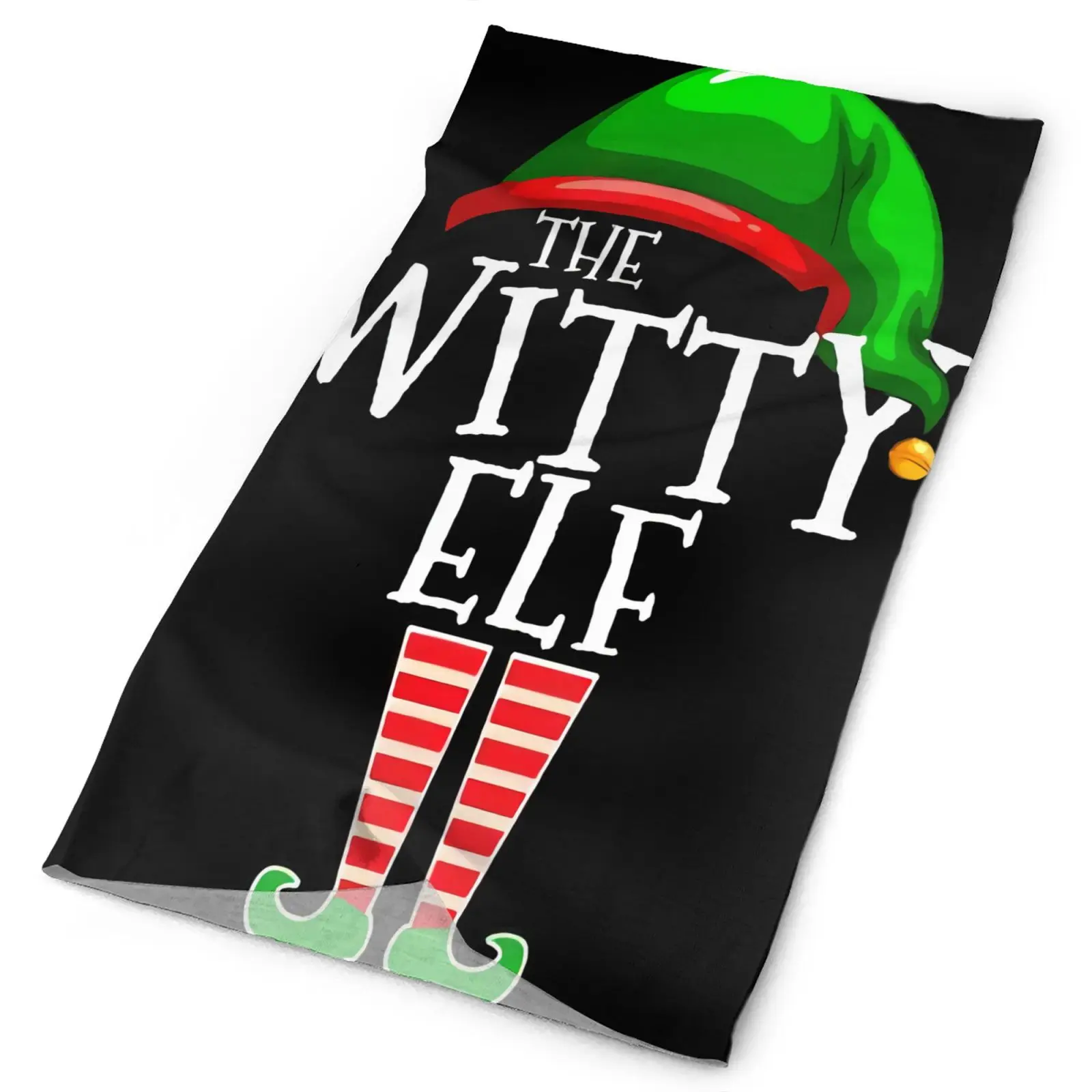

Рождественская Мужская бандана The Witty Elf, подходящая группа, маска-Балаклава, шапка, лыжное снаряжение, модный шарф, шарф-хомут
