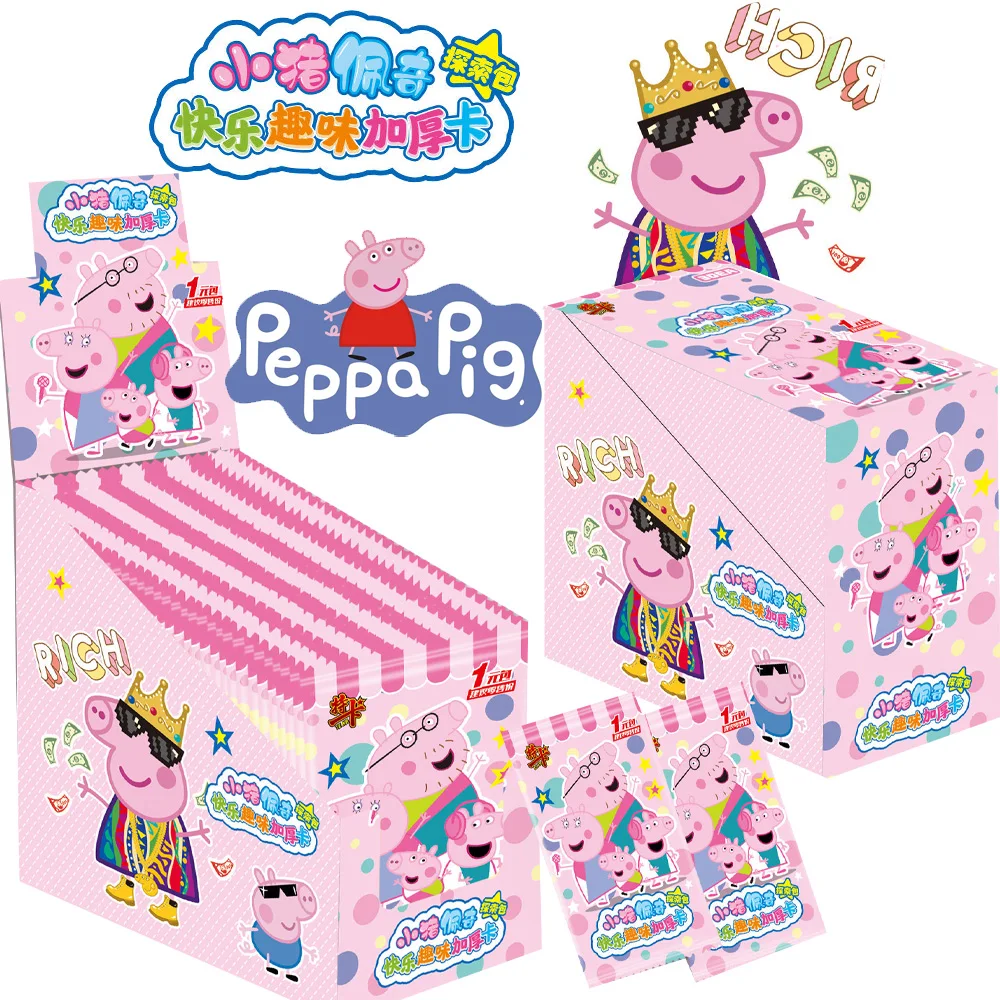 Карточка свинка пеппа для мамы Джордж папа коллекция аниме приключений Семейные