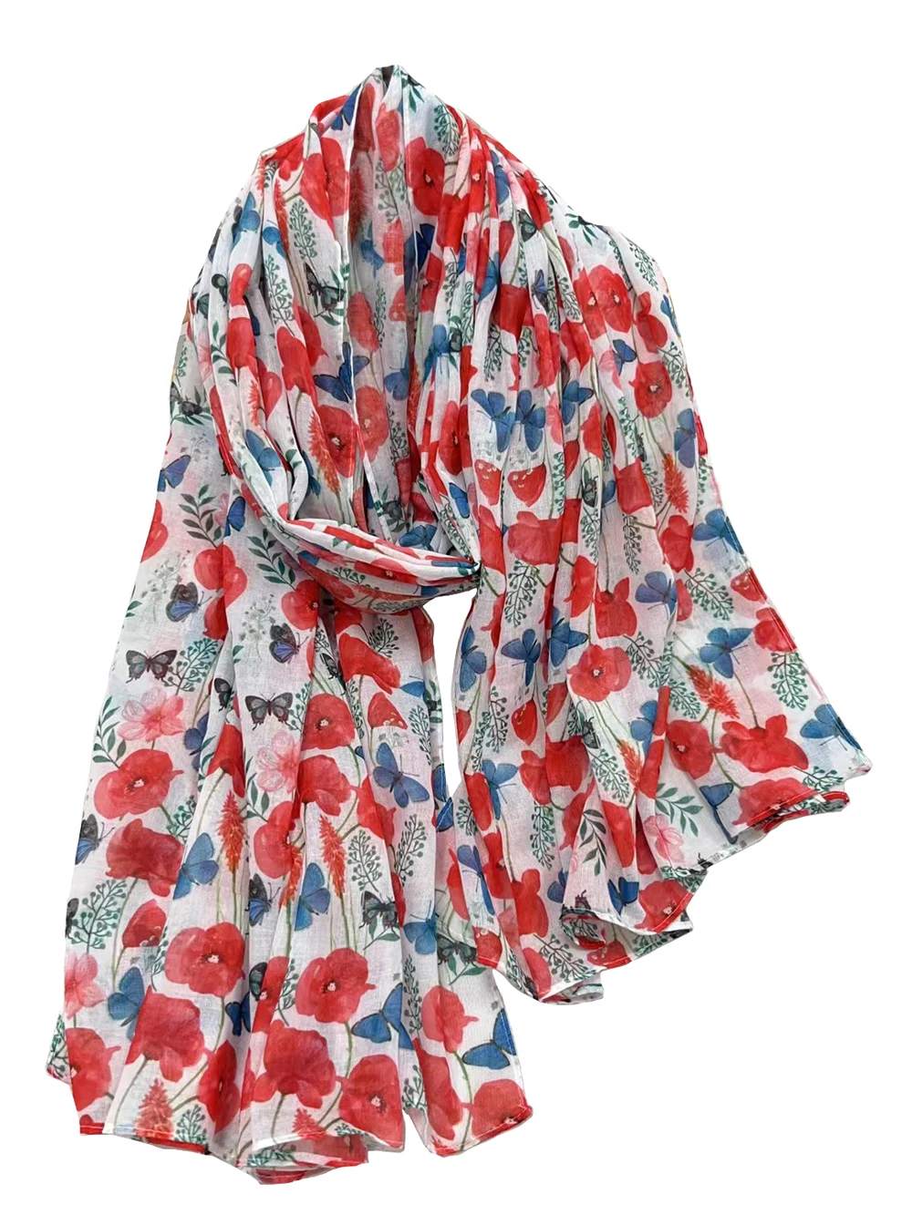 2023 новый модный красивый шарф с принтом мака шали Длинная пляжная головка