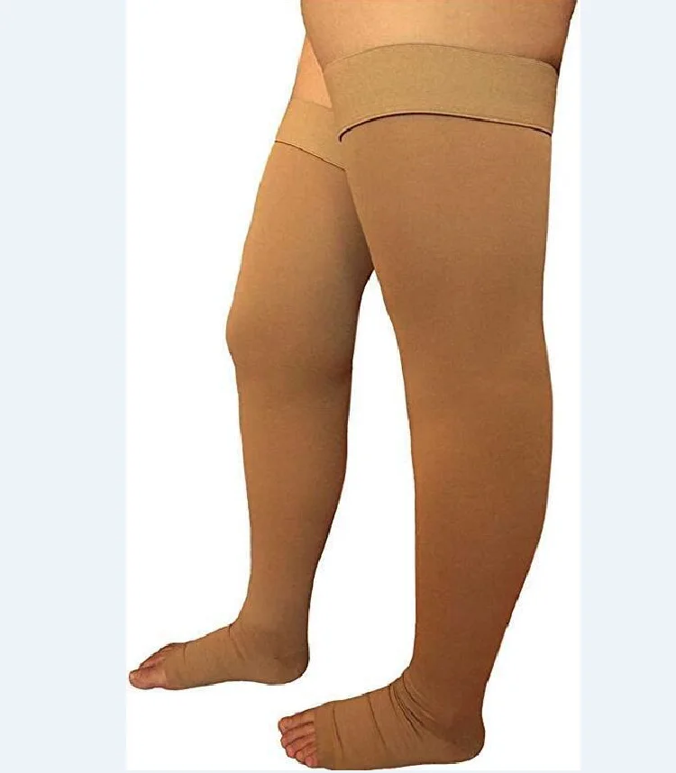 Men's And women's Plus Size Stockings Silicone Elastic Varicose Segmental Compression Venous Compression Socks Size S-5XL