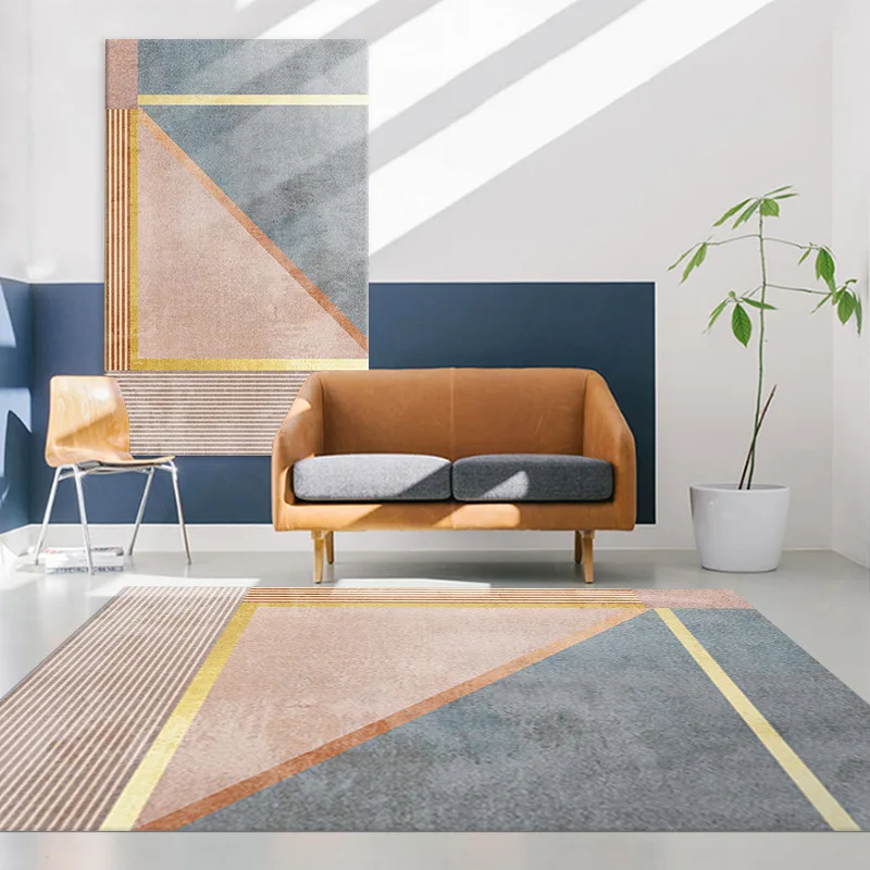 

Nordic Style Geometric Living Room Carpet Home Decoration Sofa Coffee Table Floor Mat Rugs for Bedroom High Quality Lounge Rug