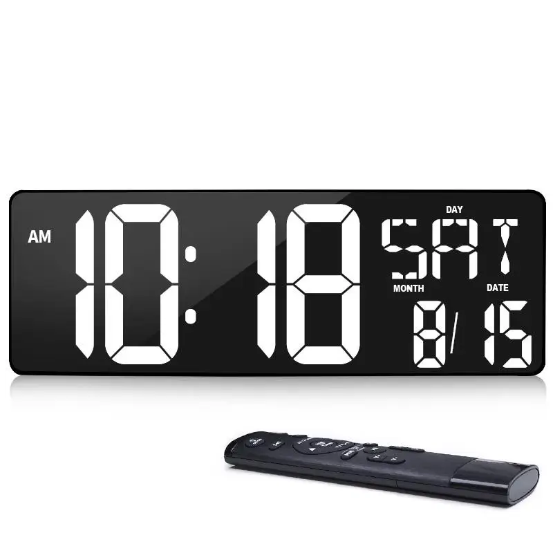 

TIMESS Digital Alarm Clocks LED Clock Bedside Desktop Table Electronic Desk Watch Snooze Funtion Wake Up Alarm Clock Living Room