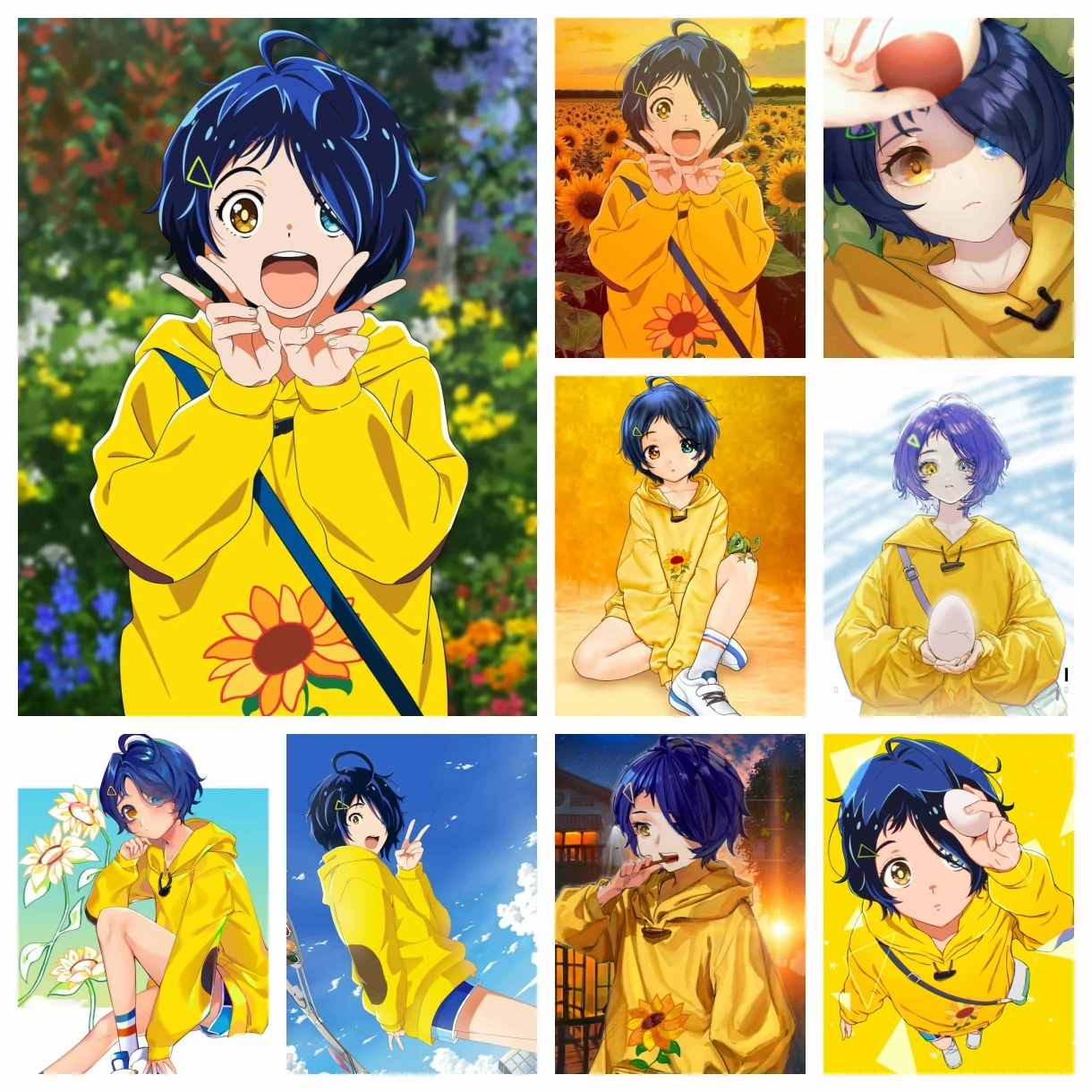 

Anime Wonder Egg Priority Diamond Painting Japanese Cartoon Character Ohto Ai Cross Stitch Embroidery Picture Mosaic Home Decor