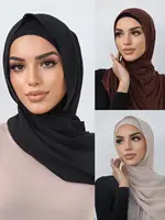 12 Set Hijab Jersey Modal Cotton Hijabs For Woman Scarf Women Hijab Hoofddoek Islamic Turbans For Women Turban Femme Musulman