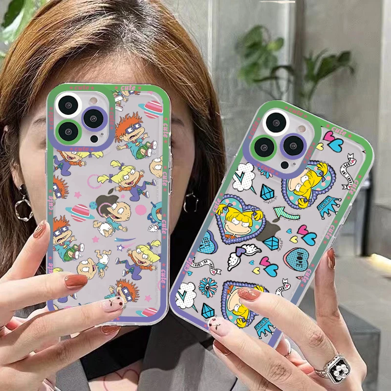 

BANDAI Cute Reptar Chuckie Finster Phone Case for iPhone 11 12 13 Mini Pro Max 14 Pro Max Case shell