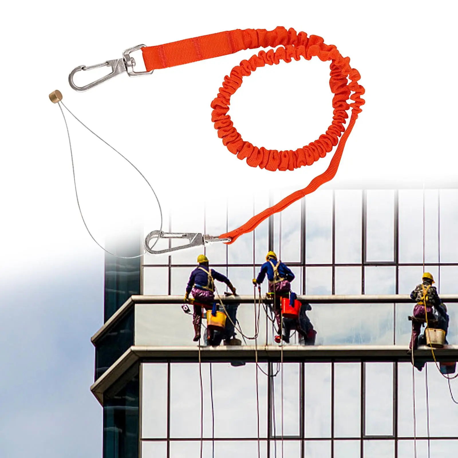 

Climbing Restraint Lanyard Fall Protection Harness Belt Cord Protective