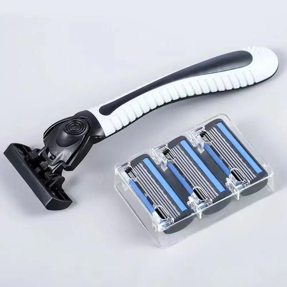 6-слойная бритвенная головка ручная бритва из нержавеющей стали классическая с