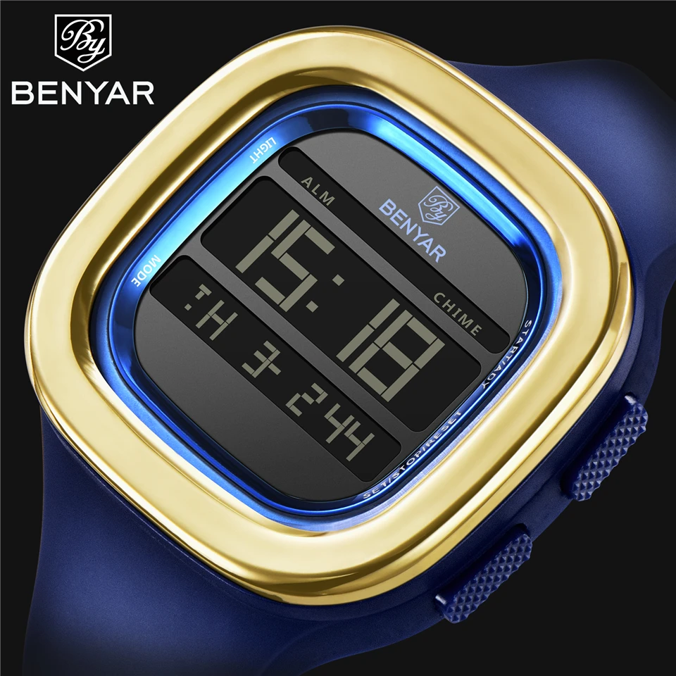 BENYAR 8001 Men's Watches Luxury Digital Waterproof Sport Electronic Watch Casual Men Business Wristwatches Relogio Masculino