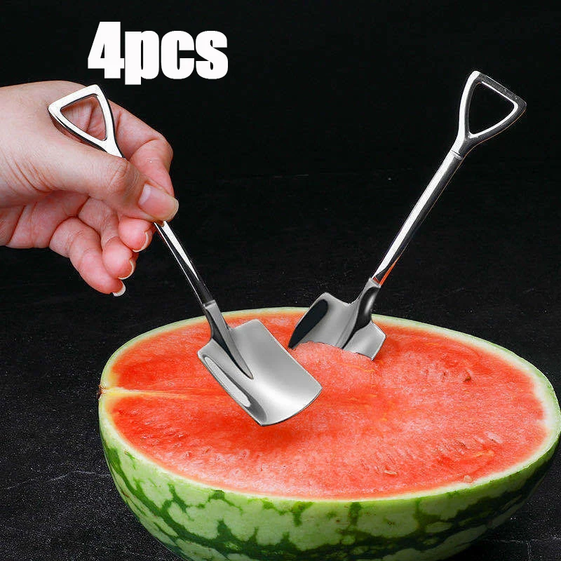 

Столовая посуда, фрукты, кухонная ложка в стиле ретро, стальная ложка для кофе, индивидуальная ложка для меда, из нержавеющей стали, лопатка для мороженого, креативная