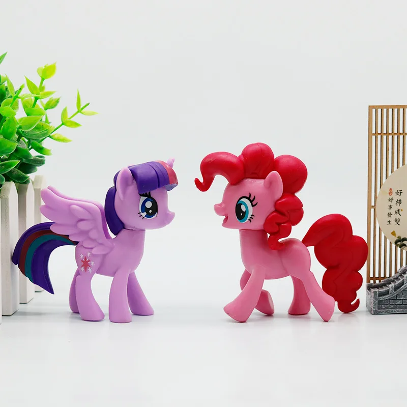 Фото Набор фигурок My Little Pony: Полная коллекция, декоративные фигурки радужных единорогов, игривые игрушечные пони для коллекции и демонстрации №4