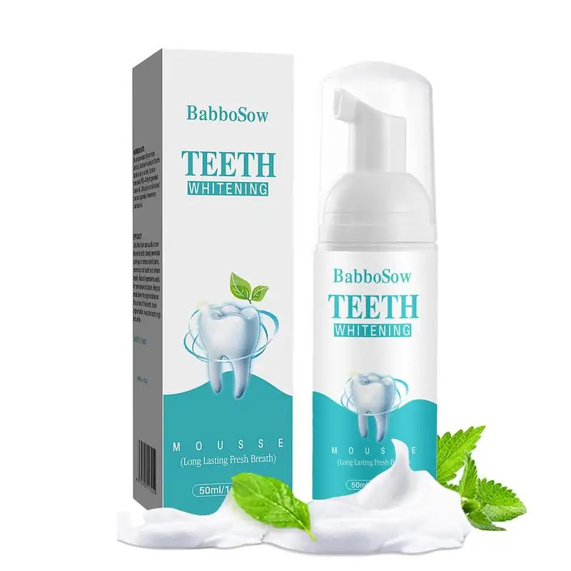 

Tooth Whitening Cleaning Mousse 50ml Teeth Remove Stains Anti Cavity Bleaching Whitener Foaming Toothpaste Oral Hygiene Care