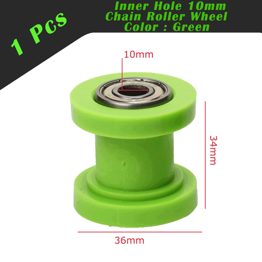 

8/10 мм Приводной цепной ролик, роликовый шкив, натяжитель колеса, направляющее колесо для эндуро, мотоцикла, мотокросса, питбайка, квадроцикла CRF CR XR