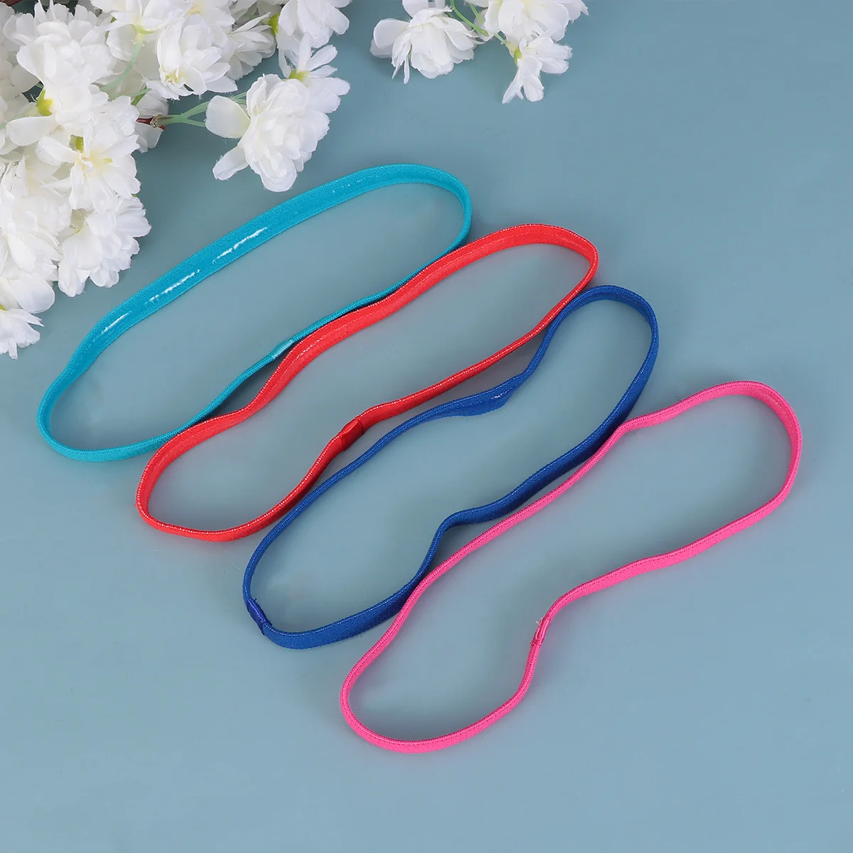 

12pcs Non- Elastic Headbands Elastic Hairbands for Men Fitness Yoga Running Workout