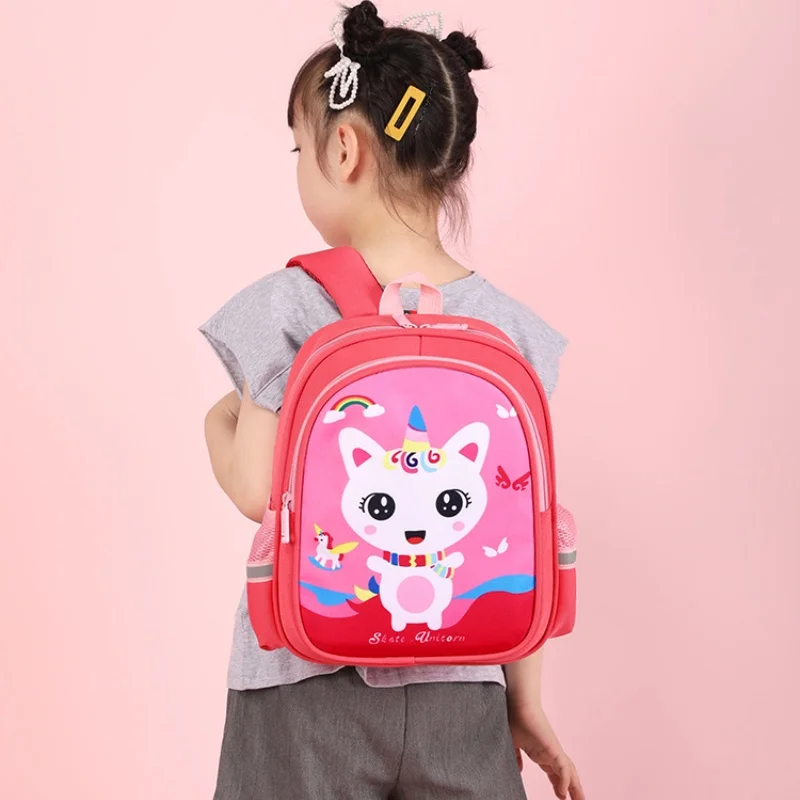 Grade 1-3 Anime Girl Princess Rainbow Unicorn Mermaid Small Backpacks New Children Cute Cartoon Preschool Bags Lightweight Hot