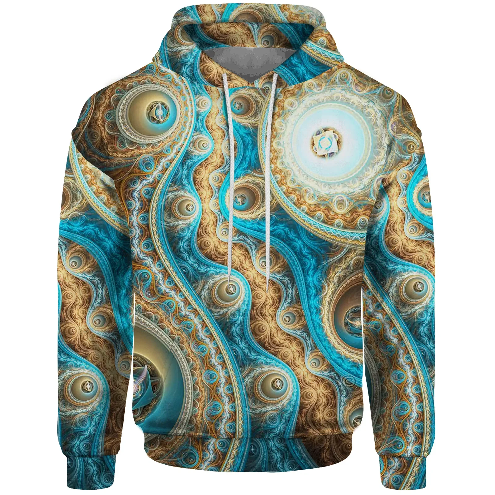 New Tie-dye Sfumato Sweatshirt Hoodie Graphic Hoodies Y2k In Sweatshirts Men Textured Domineering Print Men's Sweat-shirt