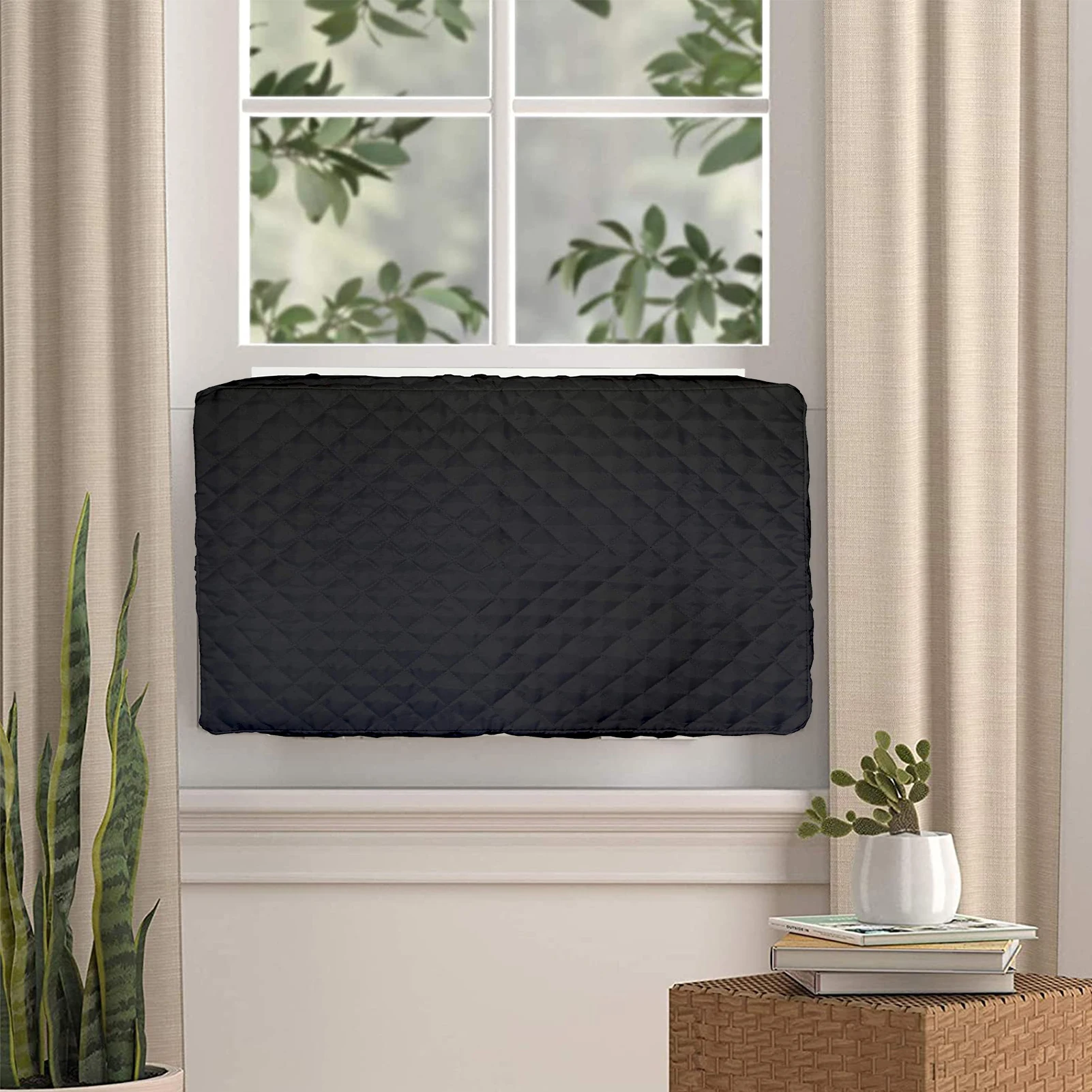 

Outside Central AC Unit Protector Against Dust And Fumes And Debris Breathable All Seasons Air Conditioner Cover For Window Unit