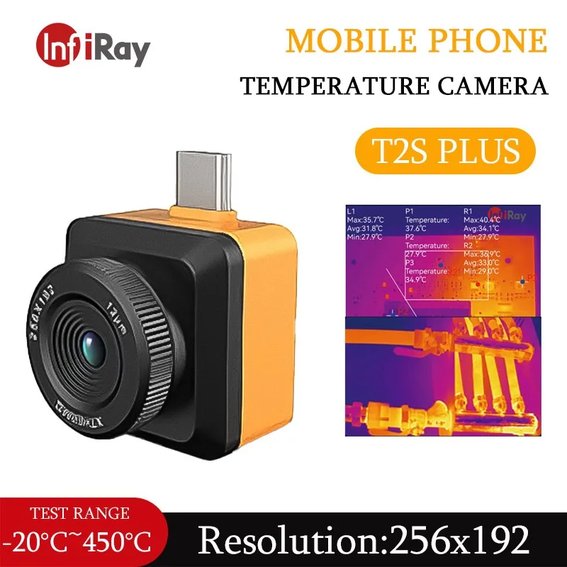 

InfiRay Thermal Imager T2S Plus Thermal Imaging Camera for Smart Phones Infrared Imaging Camera Night Vision Android Type C