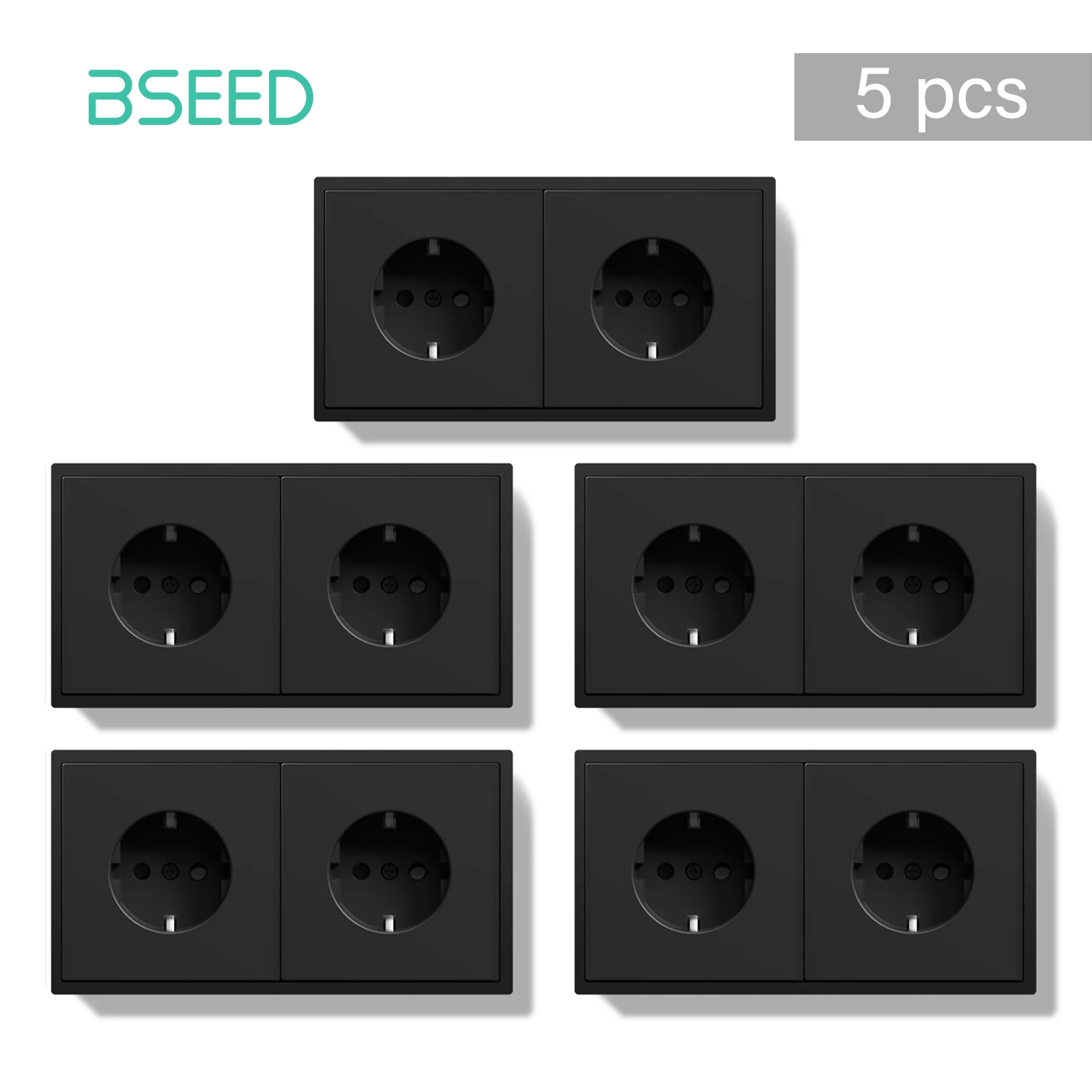 

BSEED E серии двойные розетки 1/3/5 шт