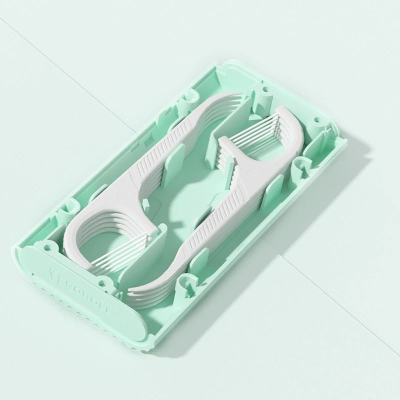 

10pcs/pack Plastic Teeth Flosser Automatic Storage Box Floss Pick Dispenser Convenient Practical Great Traveling Camping 10pack